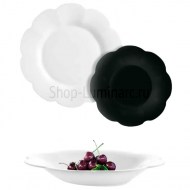 Столовый набор Luminarc Flore Opal & Black Флоре Черно-белый, 18 предметов.